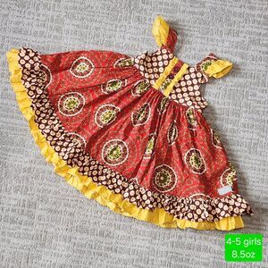Eleanor Rose girls Meredith swing circle dress fall Thanksgiving size 4-5